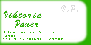 viktoria pauer business card