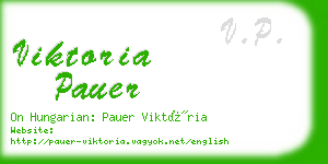 viktoria pauer business card